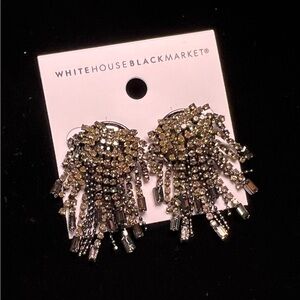 Hematite Fringe Stud earrings